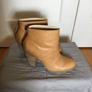 LUXE by JustFab Tan Booties